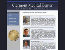 Tablet Screenshot of clermontmedicalcenter.com